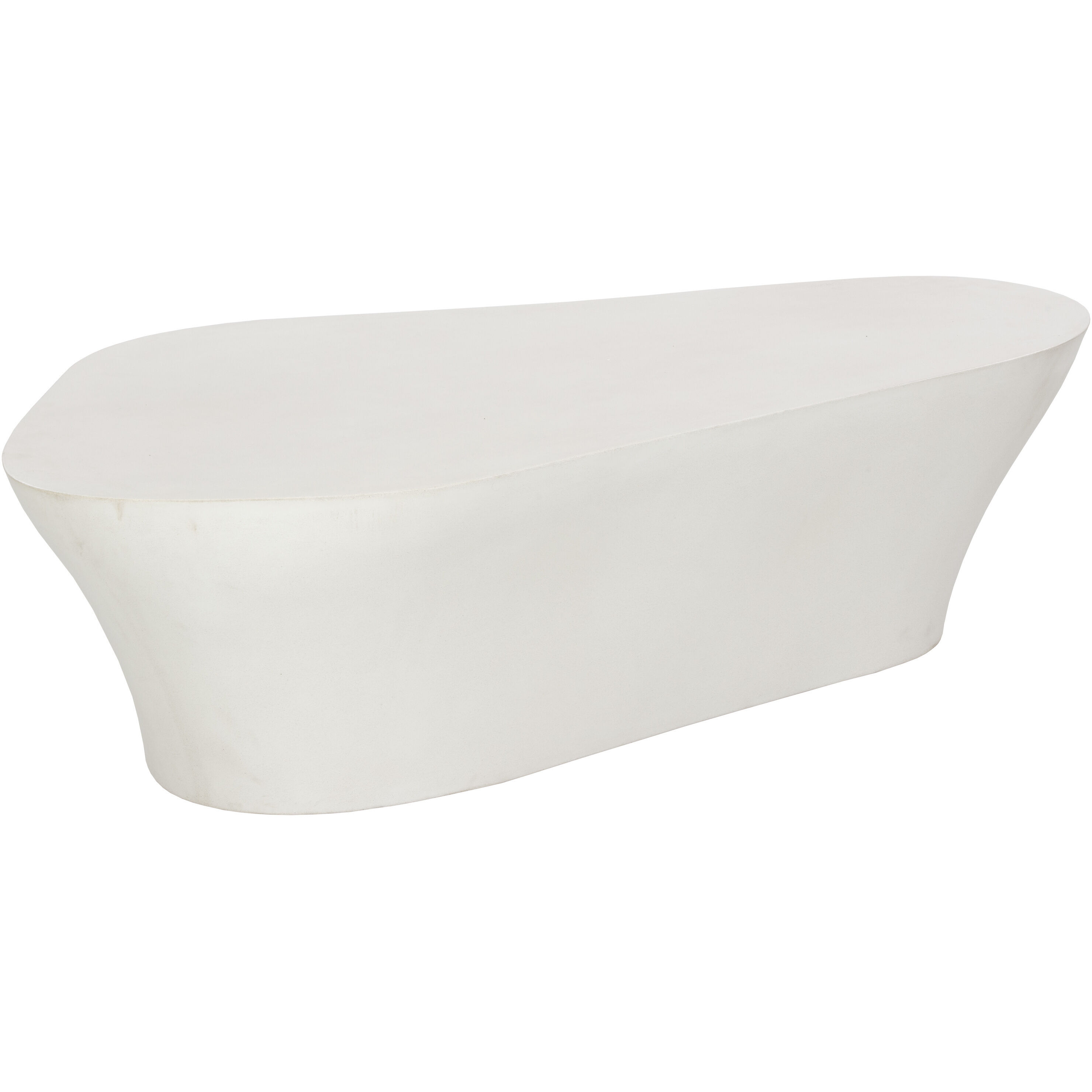 Dali 58.25 X 31.5 inch White Outdoor Coffee Table